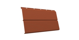 ЭкоБрус 0,345 Gofr GL 0.5 Satin RAL 8004 терракота