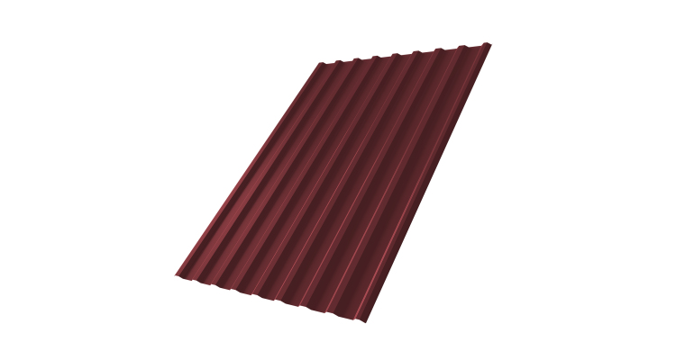 Профнастил С20R 0,5 Satin RAL 3005 красное вино