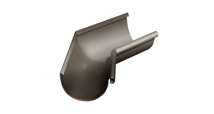 Угол желоба внутренний Grand Line PU 135 гр 150 мм RR 32 темно-коричневый