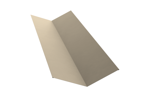 Планка ендовы верхней 145х145 0,45 PE с пленкой RAL 1015 светлая слоновая кость (2м)