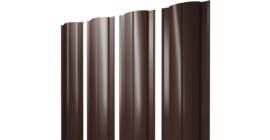 Штакетник Круглый с прямым резом 0.45 Drap RAL 8017 шоколад