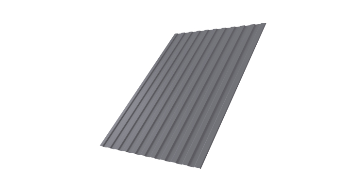 Профнастил С8А 0,4 PE RAL 7004 сигнальный серый