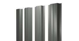 Штакетник П-образный А с прямым резом 0,45 PE RAL 7005 мышино-серый