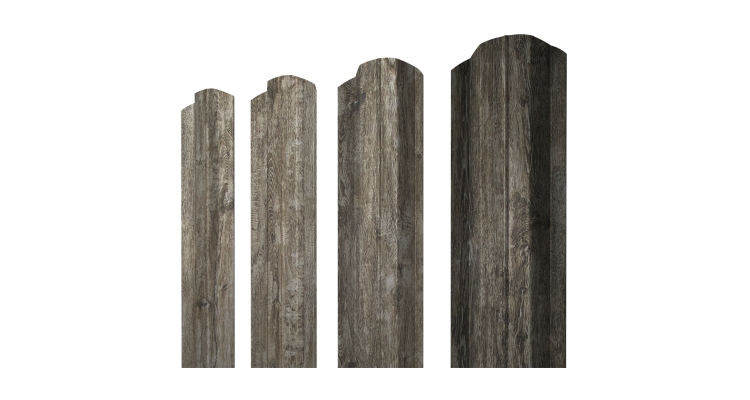 Штакетник М-образный B фигурный 0,45 Print Elite Nordic Wood TwinColor