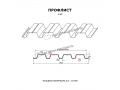 Профнастил Н60 x 845 А ПЭ 01 7024 0,7 мм