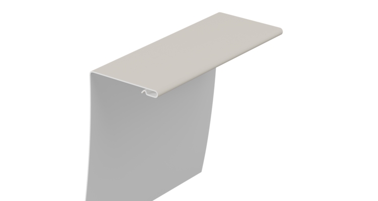 Универсальный околооконный профиль 89/254 мм, 3 м Docke, пломбир