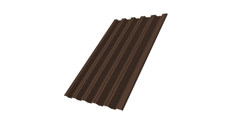 Профнастил HC35R 0.45 PE NL805 серо-коричневый гефест