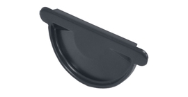 Заглушка торцевая универсальная 125 мм Мatt RAL 7024 мокрый асфальт