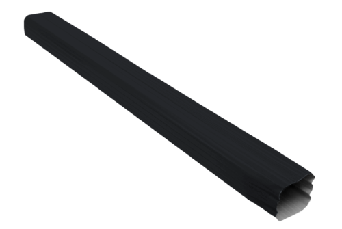 Труба прямоугольная Vortex 1м RAL 7024 мокрый асфальт