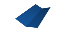 Планка ендовы нижней 300х300 0,5 Satin с пленкой RAL 5005 сигнальный синий (2м)