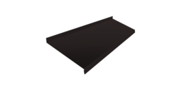 Отлив простой 250 0,5 Drap RAL 9005 черный (3м)