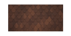 Черепица гибкая Tegola Unica Sardegna liberica 020 (коричневый кофе)