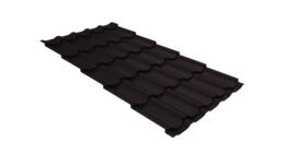 Металлочерепица квинта плюс 0,45 Drap-double TX RAL 9005 черный