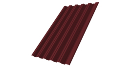 Профнастил НС35R 0,5 Satin Matt RAL 3005 красное вино