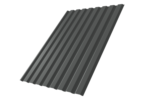 Профнастил С20A 0.45 PE-Double RAL 7016 антрацитово-серый