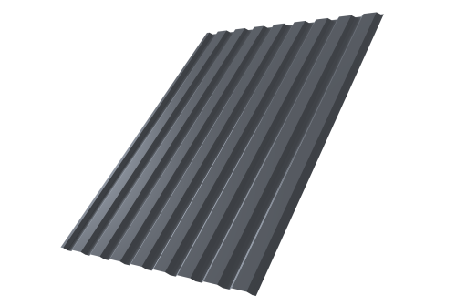 Профнастил С20A 0.45 Drap TX RAL 7024 мокрый асфальт