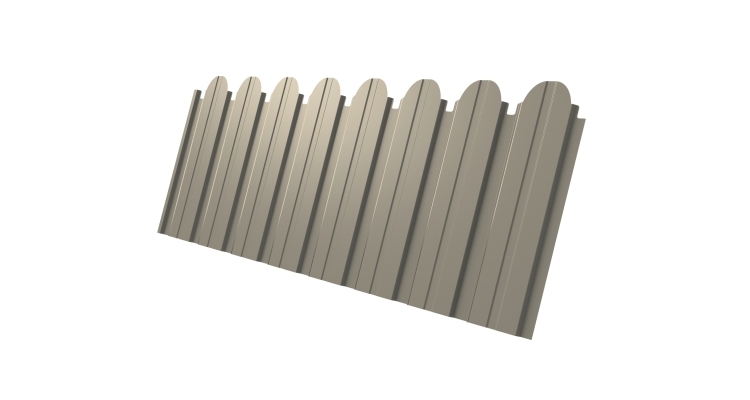 Профнастил C10B фигурный 0.45 Drap TX RAL 1015 светлая слоновая кость