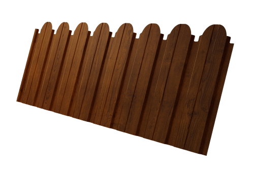 Профнастил C10B фигурный 0.4 Print Premium Golden Wood Intense FTC