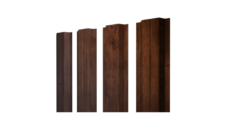 Штакетник П-образный A с прямым резом 0,45 Print Premium Cherry Wood Fresh TwinColor