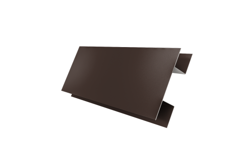 Планка H-образная Блок-хаус new 0,5 Satin Matt RAL 8017 шоколад (3м)