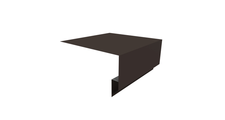 Планка околооконная сложная Блок-хаус new 200х75х27 0,45 Drap TX RR 32 темно-коричневый (3м)