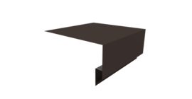 Планка околооконная сложная Блок-хаус new 200х75х27 0,5 Satin Matt RR 32 темно-коричневый (2м)