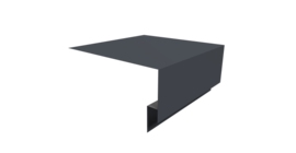 Планка околооконная сложная Блок-хаус new 250х75х27 0,5 Satin Matt RAL 7024 мокрый асфальт (3м)