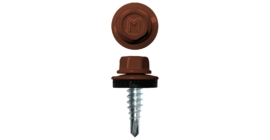 Саморез по металлу Daxmer 4.8х19 RAL 8004 (250) сверло №2