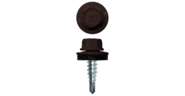 Саморез по металлу Daxmer 4.8х19 RAL 8017 (250) сверло №2
