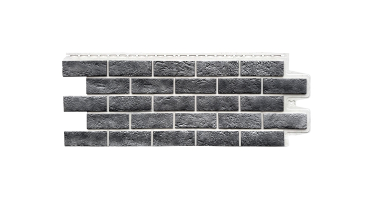 Фасадная панель GL Состаренный кирпич Design Plus гранит с белым швом
