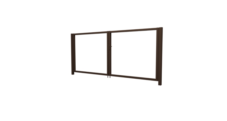 Ворота Жалюзи Texas 2.0х3.6 RAL 8017 без заполнения (ламель 150 мм)