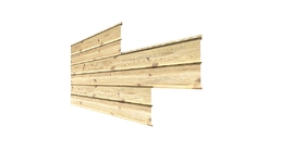 Сайдинг Металл Профиль Lбрус-XL-Н-14х335 (ECOSTEEL_T-12-Орех-0.45)