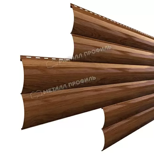 Сайдинг Металл Профиль Woodstock-Н-28х330 (ECOSTEEL-01-МореныйДуб-0.5)