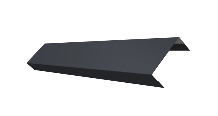 Ламель обратная 50 забора жалюзи Texas 0.45 Drap-double TX RAL 7024 мокрый асфальт