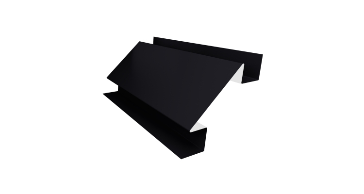 Планка угла внутреннего сложного Экобрус Grand Line 0,5 Satin Matt RAL 9005 черный (2м)