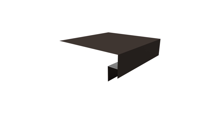 Планка околооконная сложная Экобрус Grand Line 200х50х25 0,45 Drap TR RR 32 темно-коричневый (3м)