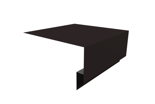 Планка околооконная сложная Экобрус Grand Line 200х75х25 0,45 Drap TX RR 32 темно-коричневый (3м)