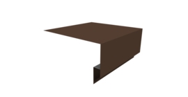 Планка околооконная сложная Экобрус Grand Line 200х75х25 0,5 Satin с пленкой RAL 8017 шоколад (2м)