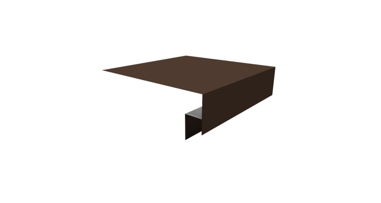 Планка околооконная сложная Экобрус Grand Line 250х50х25 0,45 Drap TwinColor RAL 8017 шоколад (3м)