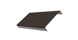 Ламель обратная 150 забора жалюзи Texas 0.5 PurPro с пленкой RR 32 темно-коричневый