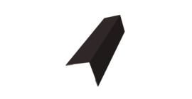 Угол внешний 50x50 0,5 Drap TX RAL 9005 черный (3м)