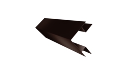Угол внешний сложный 75х75 0,45 Drap TwinColor RAL 8017 шоколад (2м)