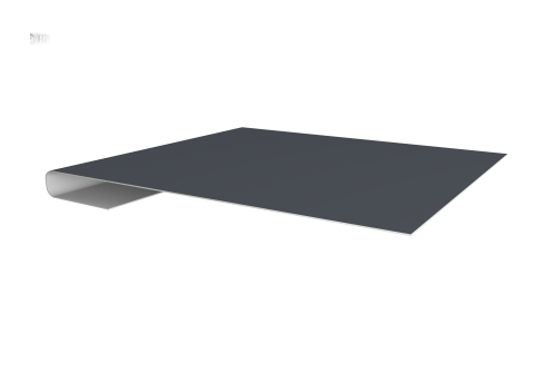 Планка завершающая 0,5 Drap TX RAL 7024 мокрый асфальт (2м)