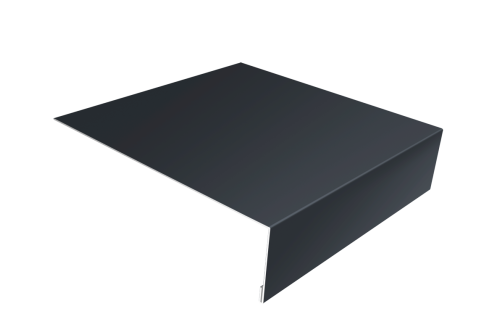 Планка лобовая/околооконная простая 190х50 0,45 Drap TX RAL 7024 мокрый асфальт (2м)