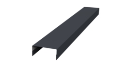 Крышка 30х20 жалюзи Texas 0,45 Drap TR RAL 7024 мокрый асфальт (2м)