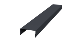 Крышка 30х20 жалюзи Texas 0,5 Drap RAL 7024 мокрый асфальт (2м)