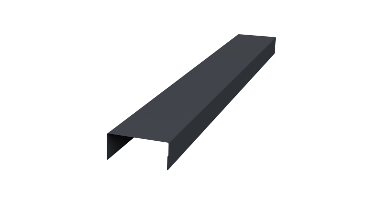 Крышка 30х20 жалюзи Texas 0,5 Velur X RAL 7024 мокрый асфальт (3м)