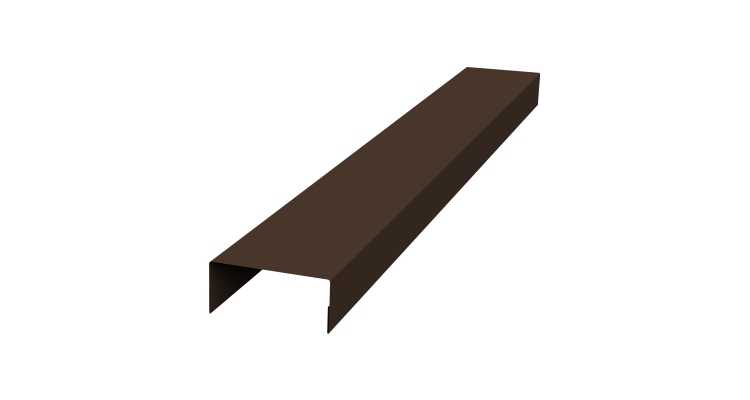 Крышка 45х20 жалюзи Texas 0,5 Satin Matt RAL 8017 шоколад (2м)