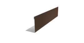 Нащельник 125 Texas 25х35 0,5 PurPro RAL 8017 шоколад (L2,0)