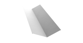 Планка ендовы верхней 145х145 0,45 Drap ST с пленкой RAL 9003 сигнальный белый (3м)